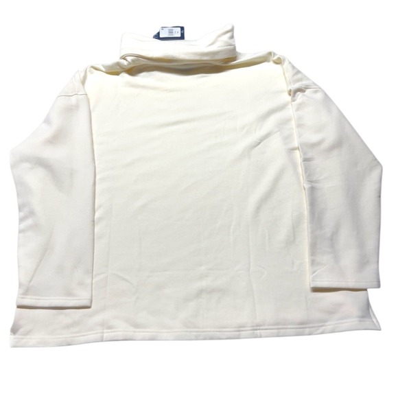 Chaps Women's Plus Size Ivory Cowl Neck Sweatshirt –‎ 2X Soft Off-White - Picture 2 of 4